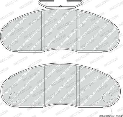 Ferodo FCV627 - Brake Pad Set, disc brake autospares.lv