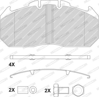 Ferodo FCV1404BFE - Brake Pad Set, disc brake autospares.lv