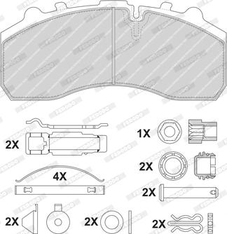 Ferodo FCV1598BFE - Brake Pad Set, disc brake autospares.lv