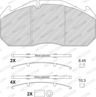 Ferodo FCV1583B - Brake Pad Set, disc brake autospares.lv