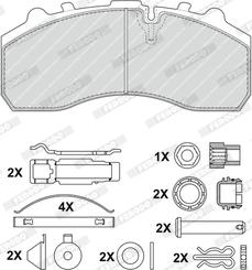 Ferodo FCV1373BFE - Brake Pad Set, disc brake autospares.lv