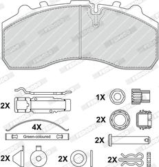 Ferodo FCV1373DFE - Brake Pad Set, disc brake autospares.lv