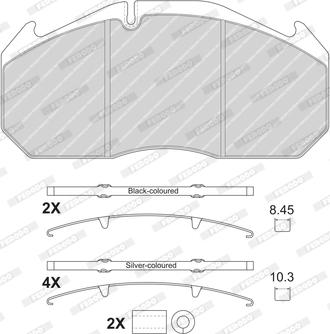 Ferodo FCV1763B - Brake Pad Set, disc brake autospares.lv