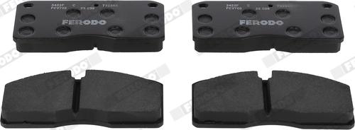 Ferodo FCV702 - Brake Pad Set, disc brake autospares.lv