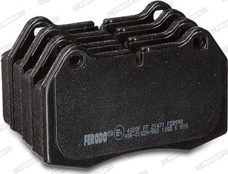 Ferodo FDB998 - Brake Pad Set, disc brake autospares.lv