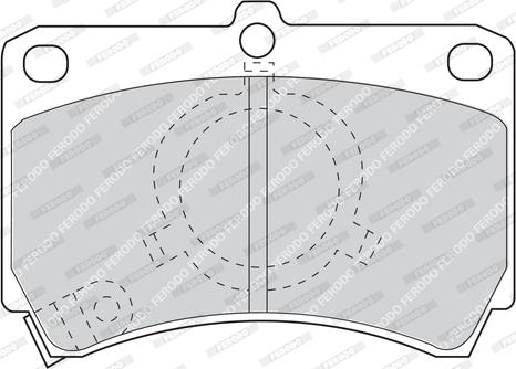 Ferodo FDB993 - Brake Pad Set, disc brake autospares.lv