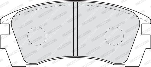 Ferodo FDB940 - Brake Pad Set, disc brake autospares.lv