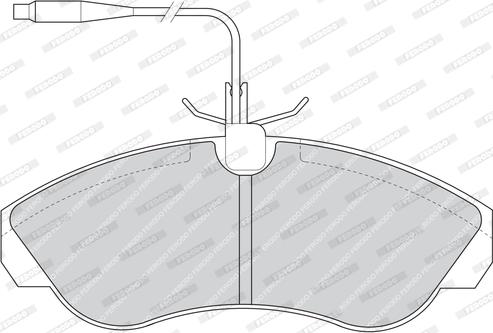 Ferodo FDB968 - Brake Pad Set, disc brake autospares.lv