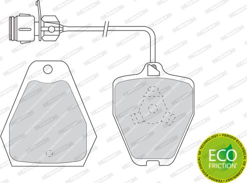 Ferodo FDB985 - Brake Pad Set, disc brake autospares.lv