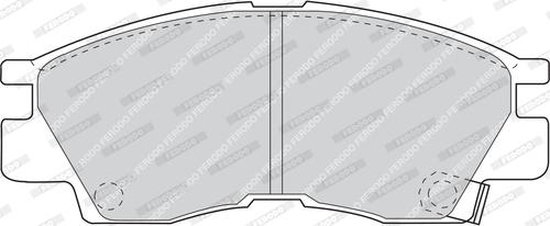 Ferodo FDB936 - Brake Pad Set, disc brake autospares.lv