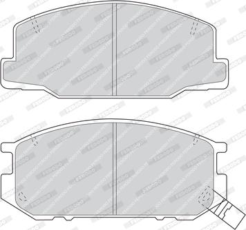 Ferodo FDB932 - Brake Pad Set, disc brake autospares.lv