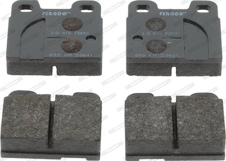 Ferodo FDB93 - Brake Pad Set, disc brake autospares.lv