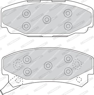 Ferodo FDB921 - Brake Pad Set, disc brake autospares.lv