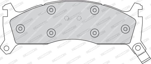 Ferodo FDB976 - Brake Pad Set, disc brake autospares.lv