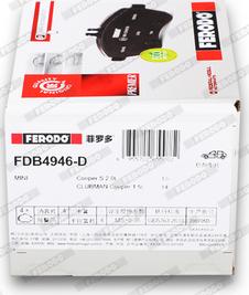 Ferodo FDB4946-D - Brake Pad Set, disc brake autospares.lv