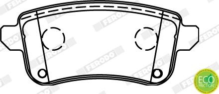 Ferodo FDB4435 - Brake Pad Set, disc brake autospares.lv