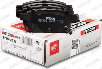 Ferodo FDB4430-D - Brake Pad Set, disc brake autospares.lv