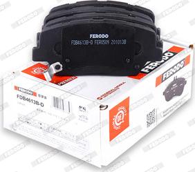 Ferodo FDB4613B-D - Brake Pad Set, disc brake autospares.lv