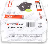 Ferodo FDB4613B-D - Brake Pad Set, disc brake autospares.lv