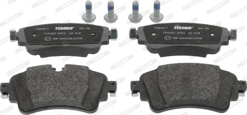 Ferodo FDB4617 - Brake Pad Set, disc brake autospares.lv