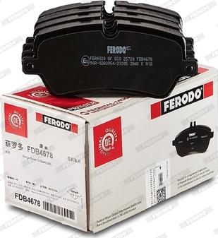 Ferodo FDB4678 - Brake Pad Set, disc brake autospares.lv