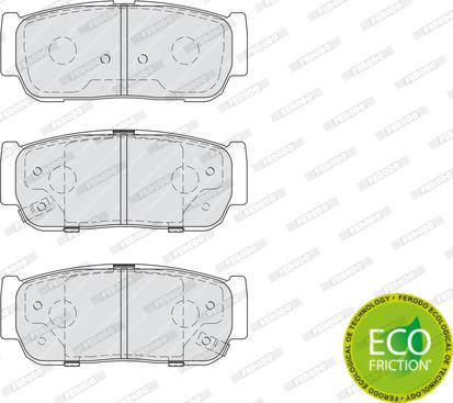 Ferodo FDB4000 - Brake Pad Set, disc brake autospares.lv