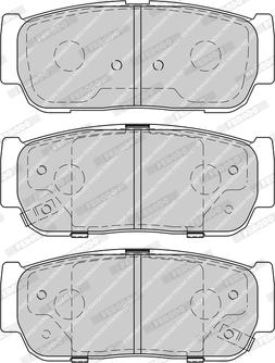 Ferodo FDB4000 - Brake Pad Set, disc brake autospares.lv