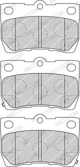 Ferodo FDB4001-D - Brake Pad Set, disc brake autospares.lv