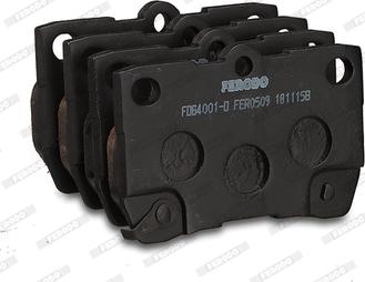 Ferodo FDB4001-D - Brake Pad Set, disc brake autospares.lv