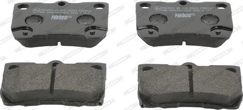 Ferodo FDB4001 - Brake Pad Set, disc brake autospares.lv