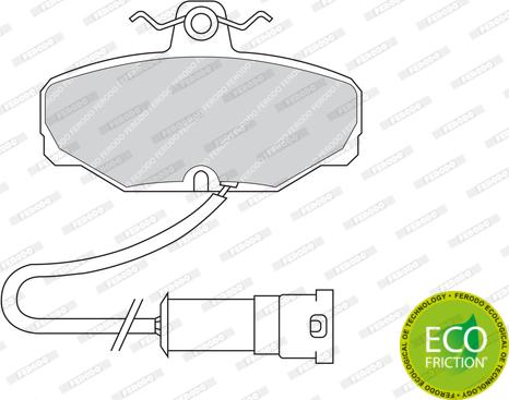 Ferodo FDB408 - Brake Pad Set, disc brake autospares.lv