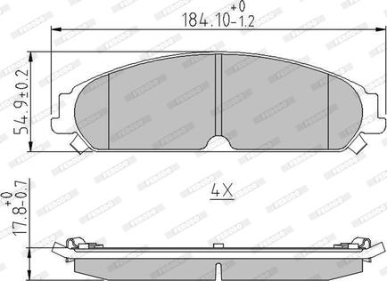 Ferodo FDB4078 - Brake Pad Set, disc brake autospares.lv