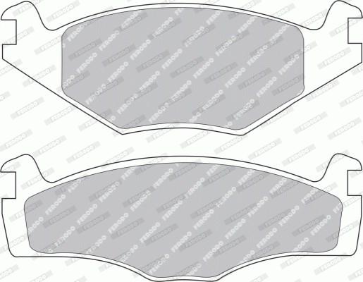 Ferodo FDB419G - Brake Pad Set, disc brake autospares.lv