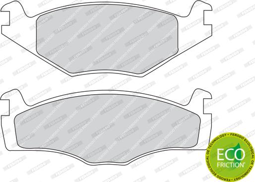 Ferodo FDB419 - Brake Pad Set, disc brake autospares.lv