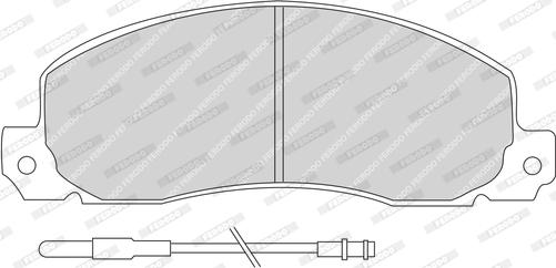 Ferodo FDB414 - Brake Pad Set, disc brake autospares.lv