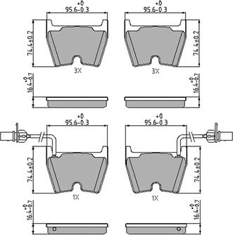 Ferodo FDB4165 - Brake Pad Set, disc brake autospares.lv