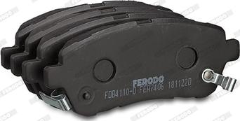 Ferodo FDB4110-D - Brake Pad Set, disc brake autospares.lv