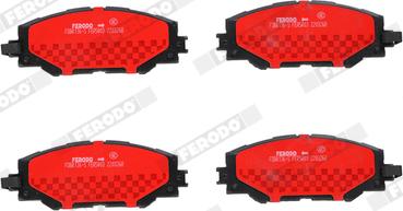 Ferodo FDB4136-S - Brake Pad Set, disc brake autospares.lv