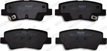 Ferodo FDB4833-D - Brake Pad Set, disc brake autospares.lv