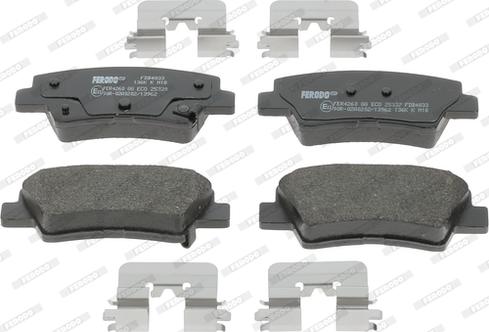 Ferodo FDB4833 - Brake Pad Set, disc brake autospares.lv