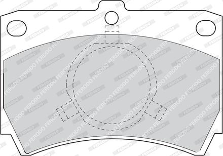 Ferodo FDB487 - Brake Pad Set, disc brake autospares.lv