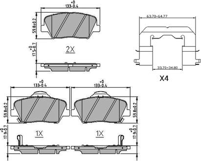 Ferodo FDB4396 - Brake Pad Set, disc brake autospares.lv