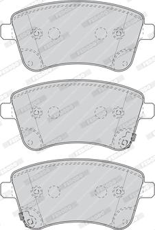 Ferodo FDB4339 - Brake Pad Set, disc brake autospares.lv