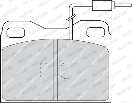 Ferodo FDB424 - Brake Pad Set, disc brake autospares.lv