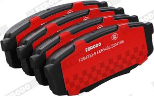 Ferodo FDB4230-S - Brake Pad Set, disc brake autospares.lv