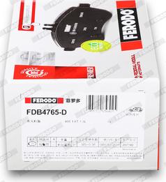 Ferodo FDB4765-D - Brake Pad Set, disc brake autospares.lv