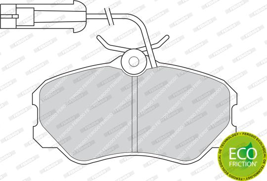 Ferodo FDB595 - Brake Pad Set, disc brake autospares.lv