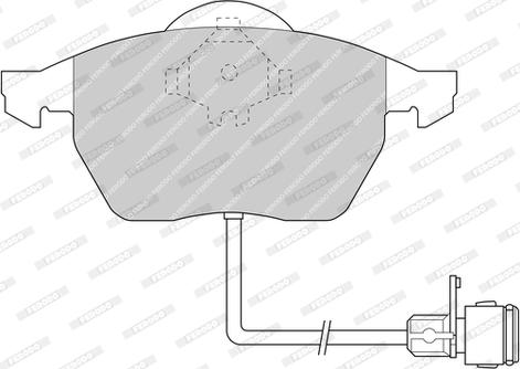 Ferodo FDB590-D - Brake Pad Set, disc brake autospares.lv