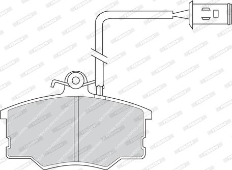 Ferodo FDB593 - Brake Pad Set, disc brake autospares.lv