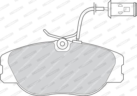 Ferodo FDB542 - Brake Pad Set, disc brake autospares.lv